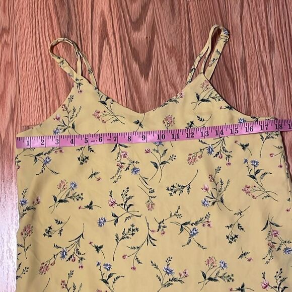 Premise Cami, Yellow with blue ditsy flowers, Small - Picture 3 of 6